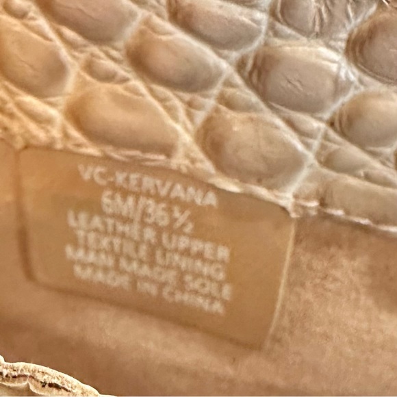 Vince Camuto Beige/Nude Croc Knee High Boots - Picture 6 of 13